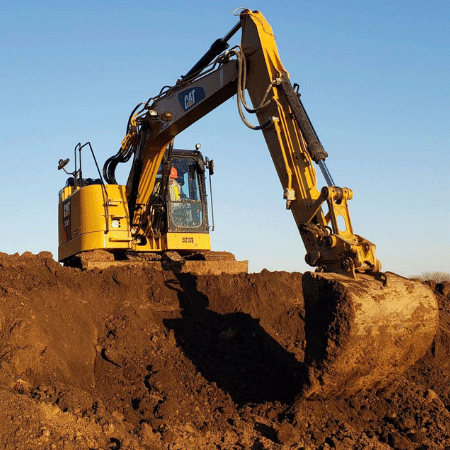 dirt excavation site prep